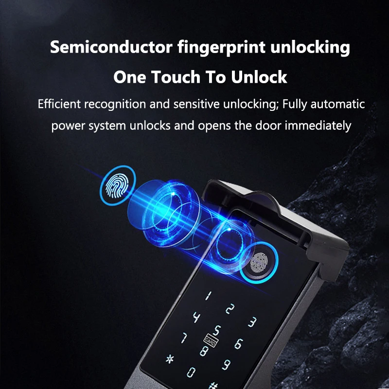TTLock Version Smart Lock Buil - Smart Rim Lock Wifi Fingerprint review and price