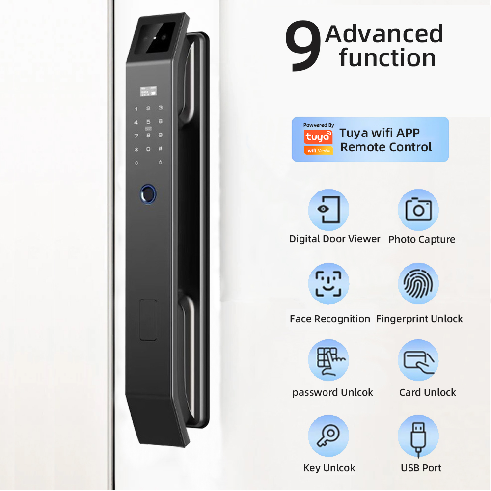 RAYKUBE DF14 Tuya WiFi 3D Face - Video Door Lock With Camera Peephole review and price