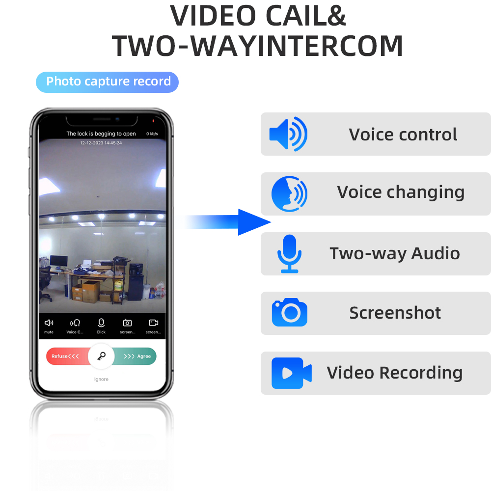 RAYKUBE DF14 Tuya WiFi 3D Face - Video Door Lock With Camera Peephole review and price