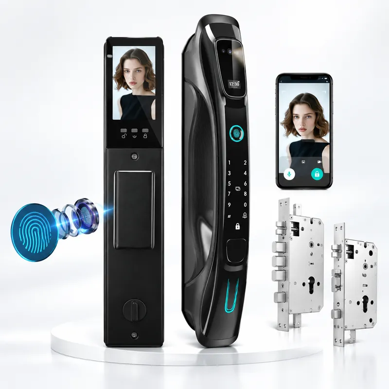Smart Lock 3D Face Recognition - Smart Door Lock With Camera Intercom review and price
