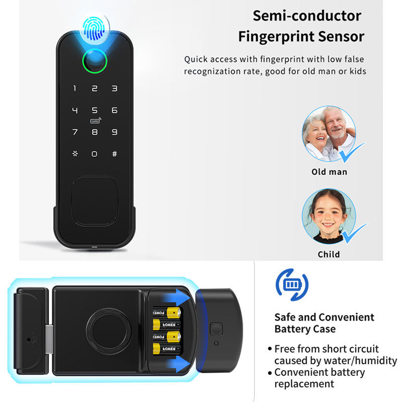 Waterproof Double Side Smart R - Smart Rim Lock Wifi Fingerprint review and price