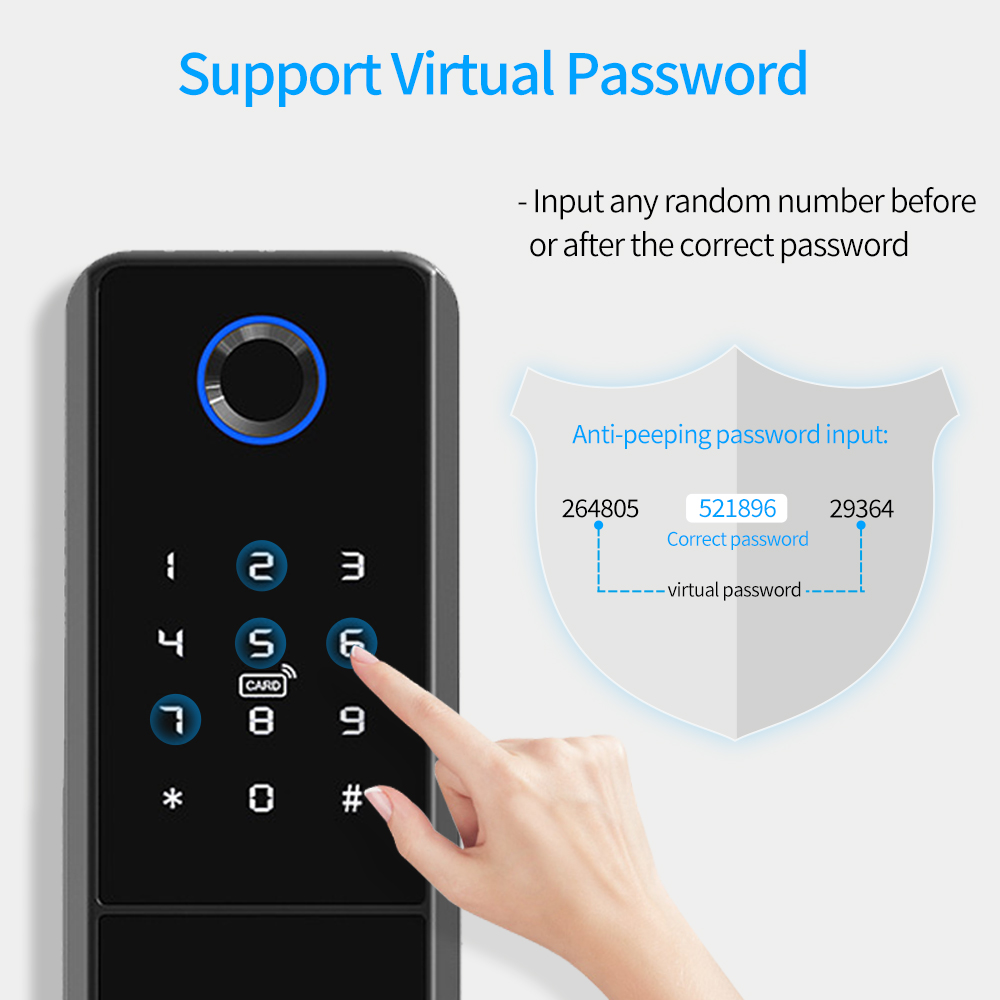 IP65 Waterproof TTLock Fingerp - Smart Lock Deadbolt Keypad Bluetooth review and price