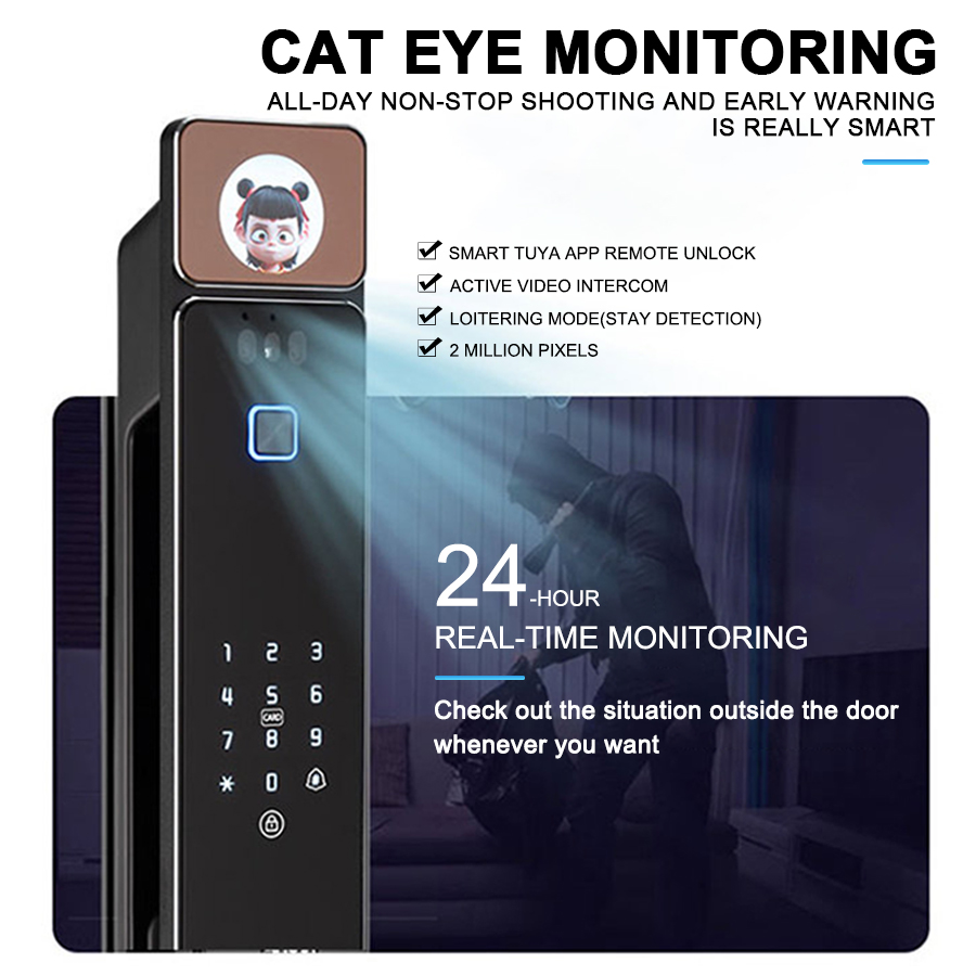 YiTechE AI Voice Interaction A - Smart Door Lock 3D Face Palm Vein review and price