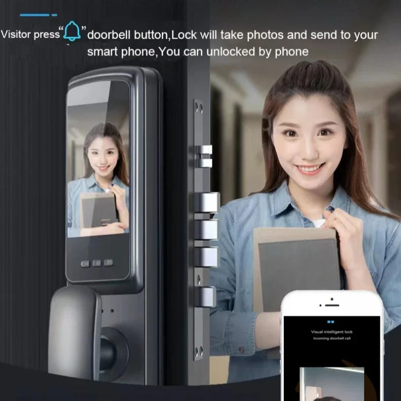 3D Face Recognition Smart Pass - Smart Door Lock With Camera Intercom review and price