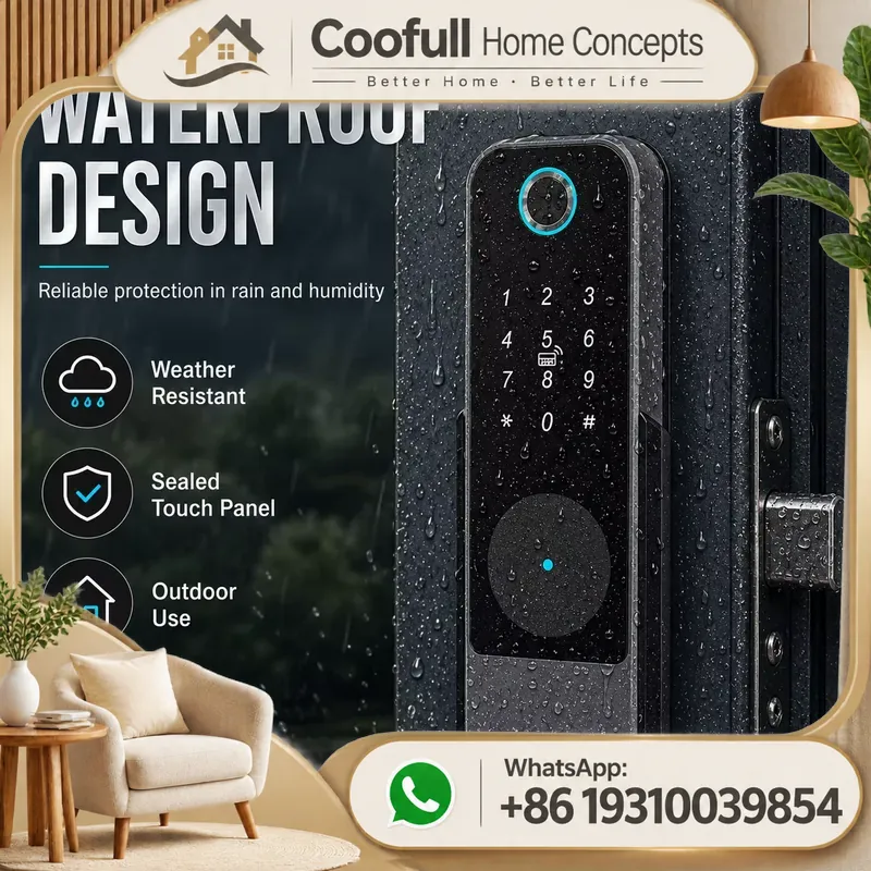 Smart Keyless Door Lock Wifi F - Smart Rim Lock Wifi Fingerprint review and price