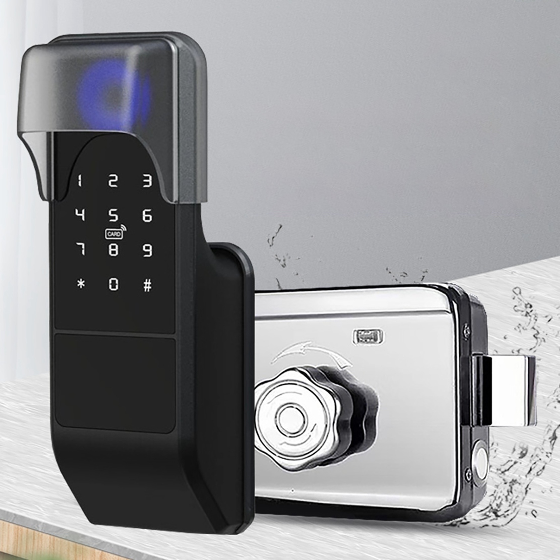 Waterproof Tuya Wifi Smart Doo - Smart Rim Lock Wifi Fingerprint review and price