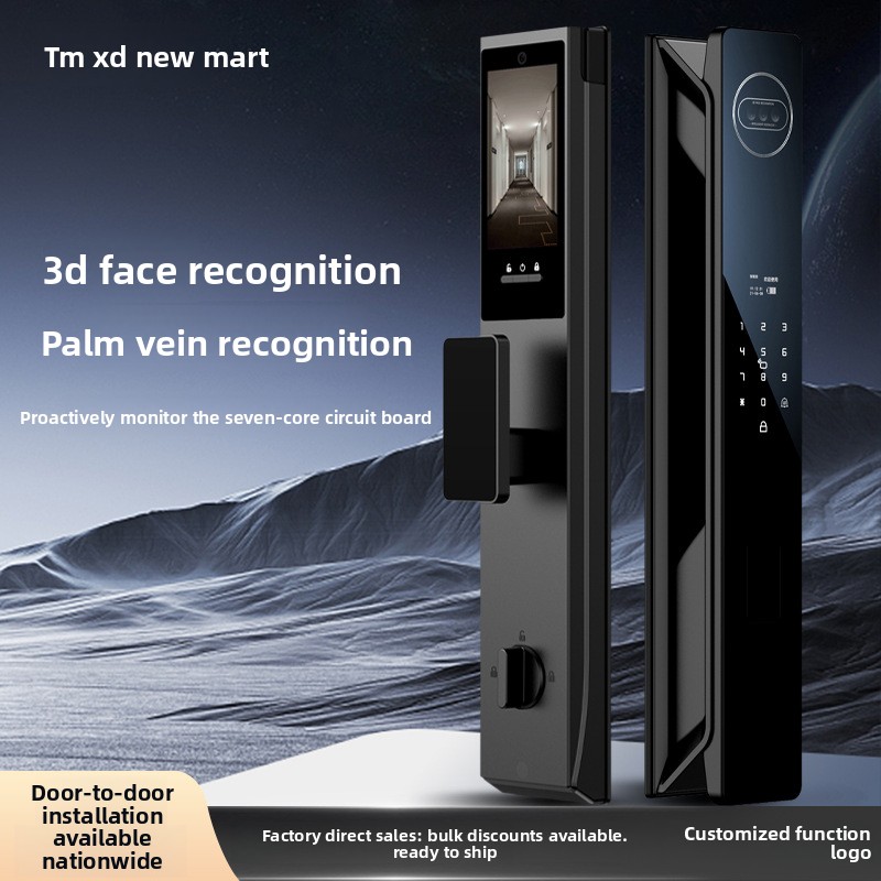 Visual Smart Door Lock 3D Face - Smart Door Lock With Camera Intercom review and price