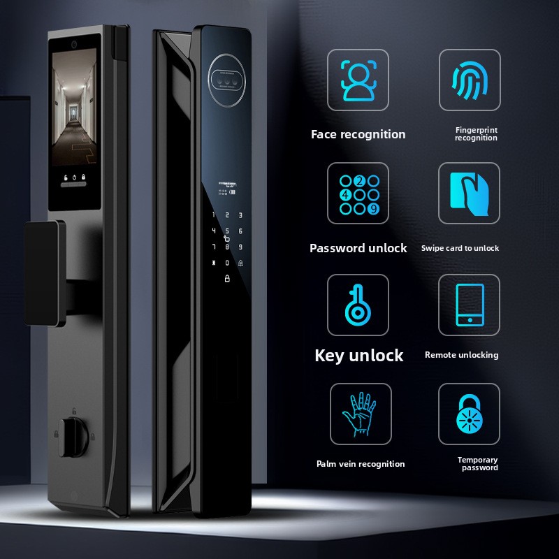 Visual Smart Door Lock 3D Face - Smart Door Lock With Camera Intercom review and price