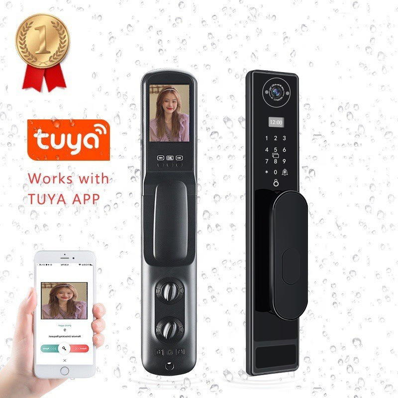Automatic TUYA Wifi Cat Eye Ca - Smart Door Lock With Camera Intercom review and price