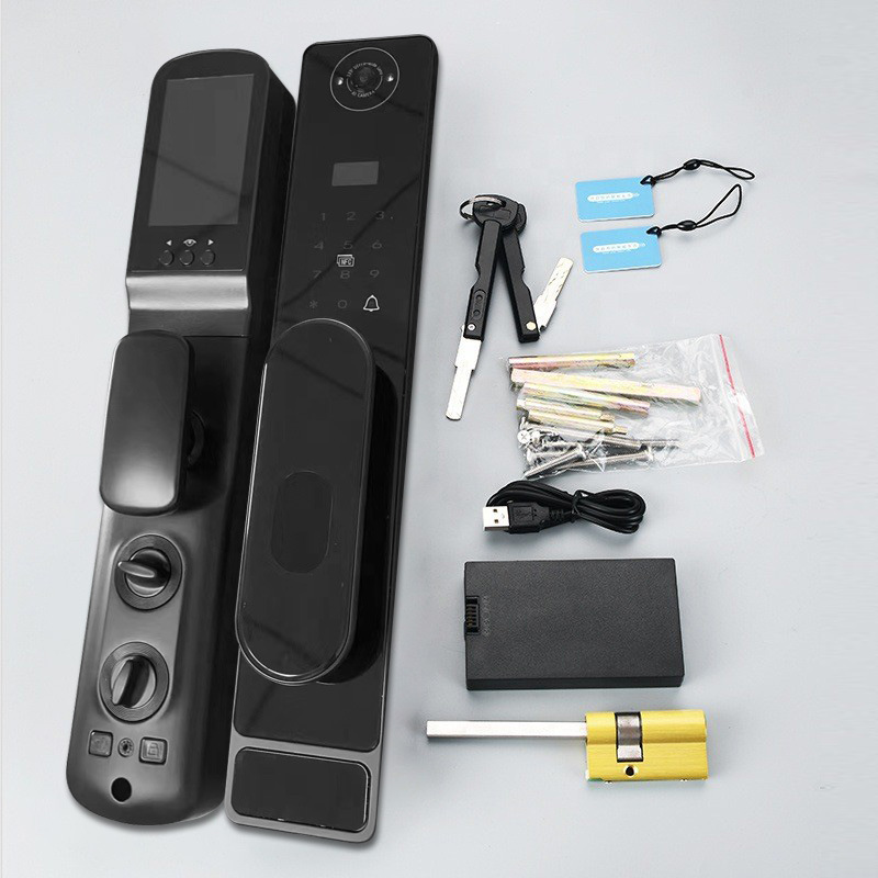 Automatic TUYA Wifi Cat Eye Ca - Smart Door Lock With Camera Intercom review and price