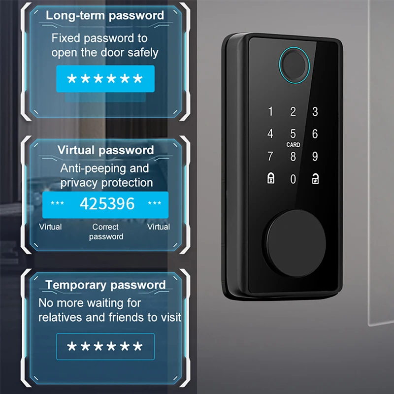 Smart Fingerprint Deadbolt Loc - Smart Door Lock Tuya App review and price