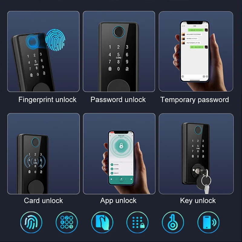Smart Fingerprint Deadbolt Loc - Smart Door Lock Tuya App review and price