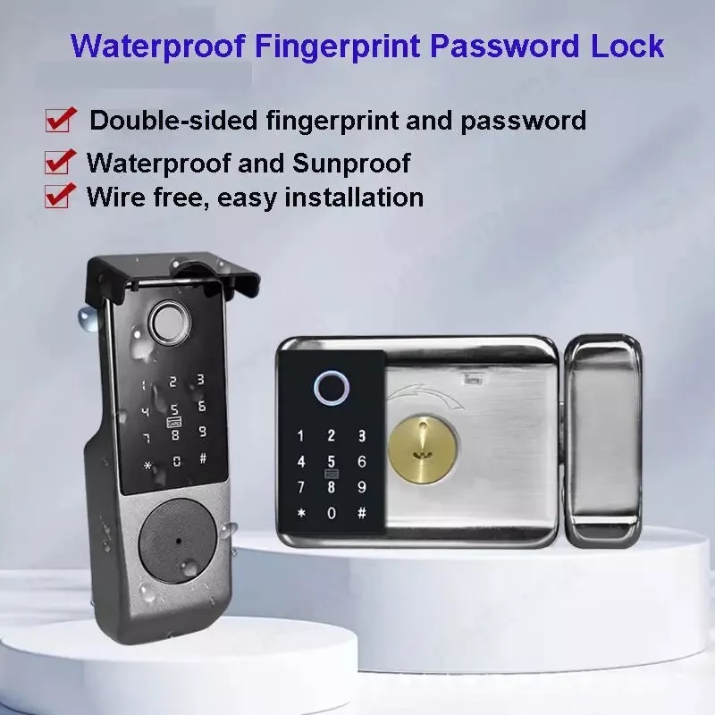 Tuya Wifi Waterproof Smart Loc - Smart Rim Lock Wifi Fingerprint review and price
