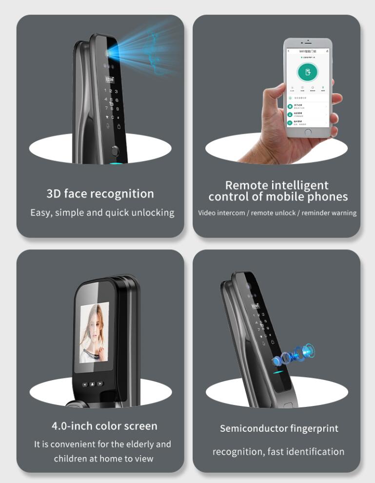 Tuya Fully Automatic Smart Doo - Smart Door Lock Fingerprint Wifi review and price