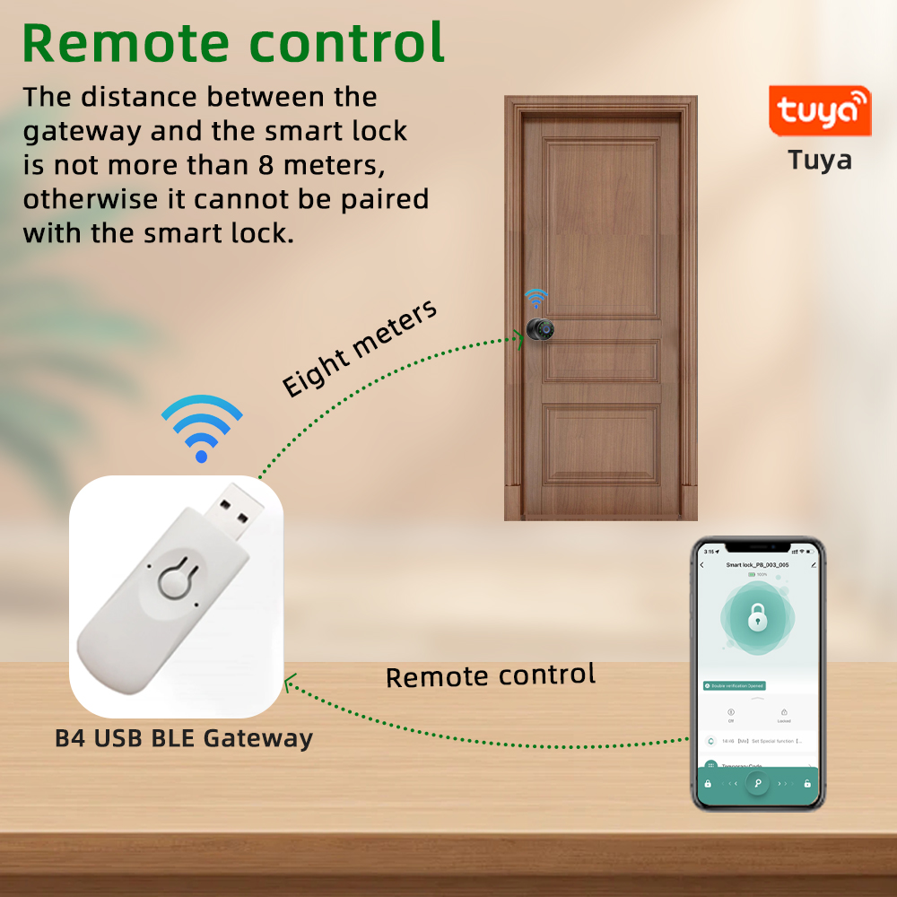 CDOK Q6 Tuya Bluetooth Smart B - Smart Lock Zigbee Gateway review and price