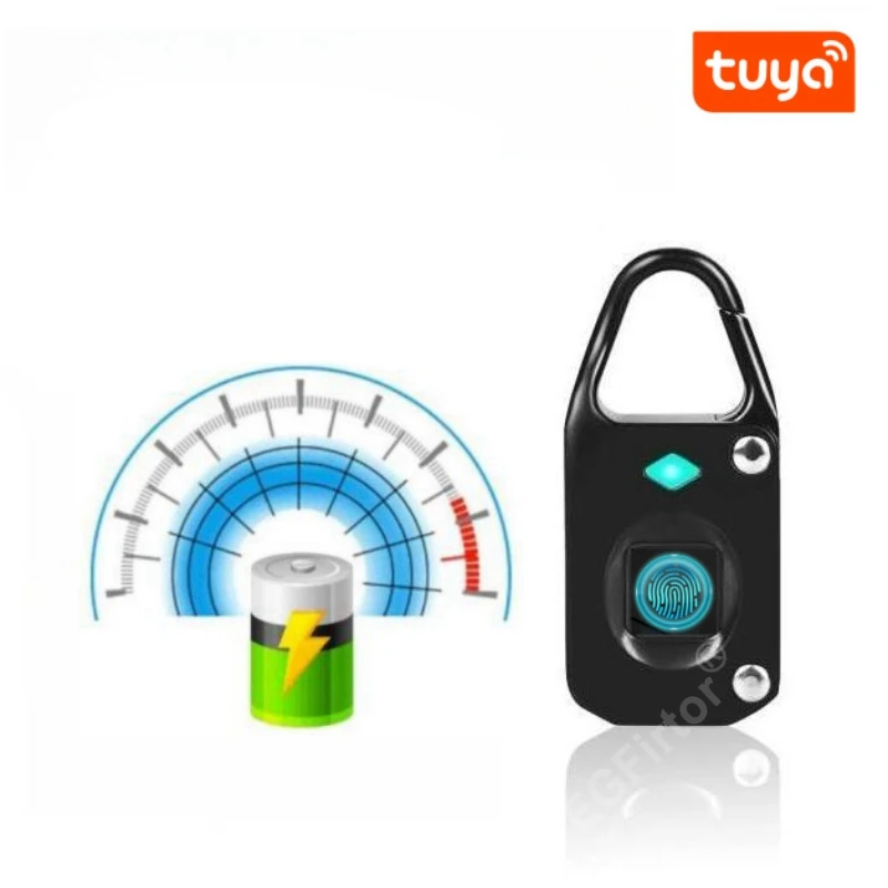 Tuya Bluetooth Mini Fingerprin - Fingerprint Padlock Weatherproof review and price