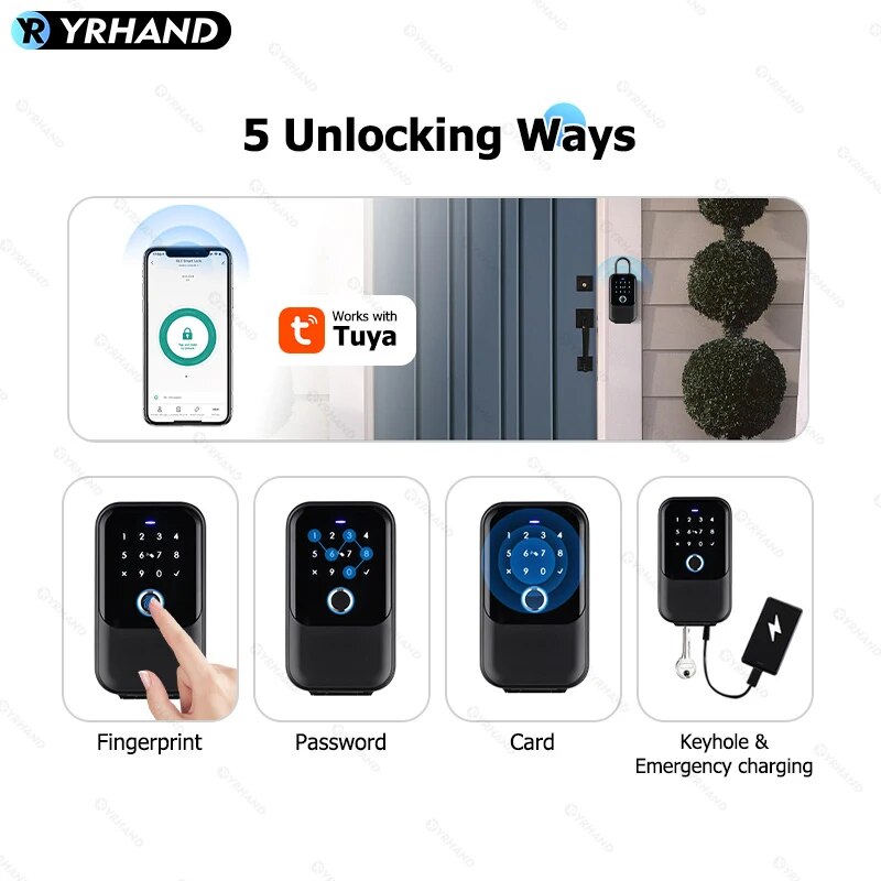 TTlock Smartkey Lock Box Home  - Smart Door Lock Fingerprint Wifi review and price