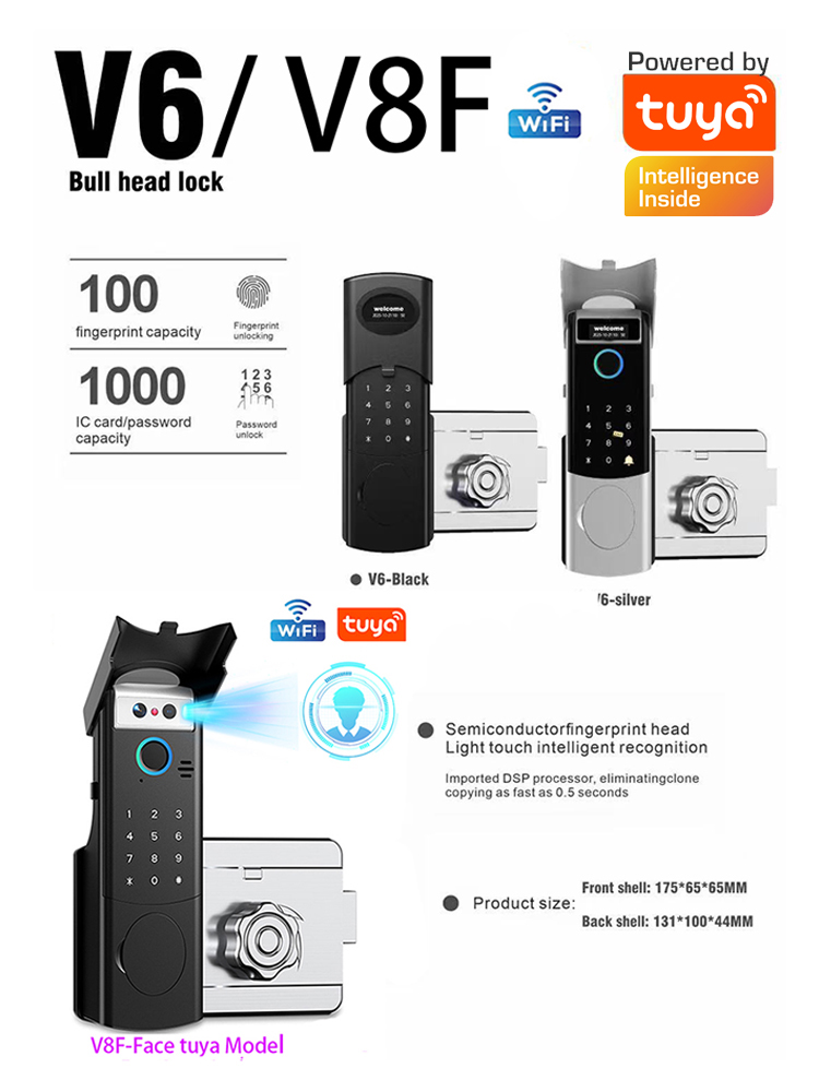 Smart WiFi Door Lock Waterproo - Fingerprint Padlock Weatherproof review and price