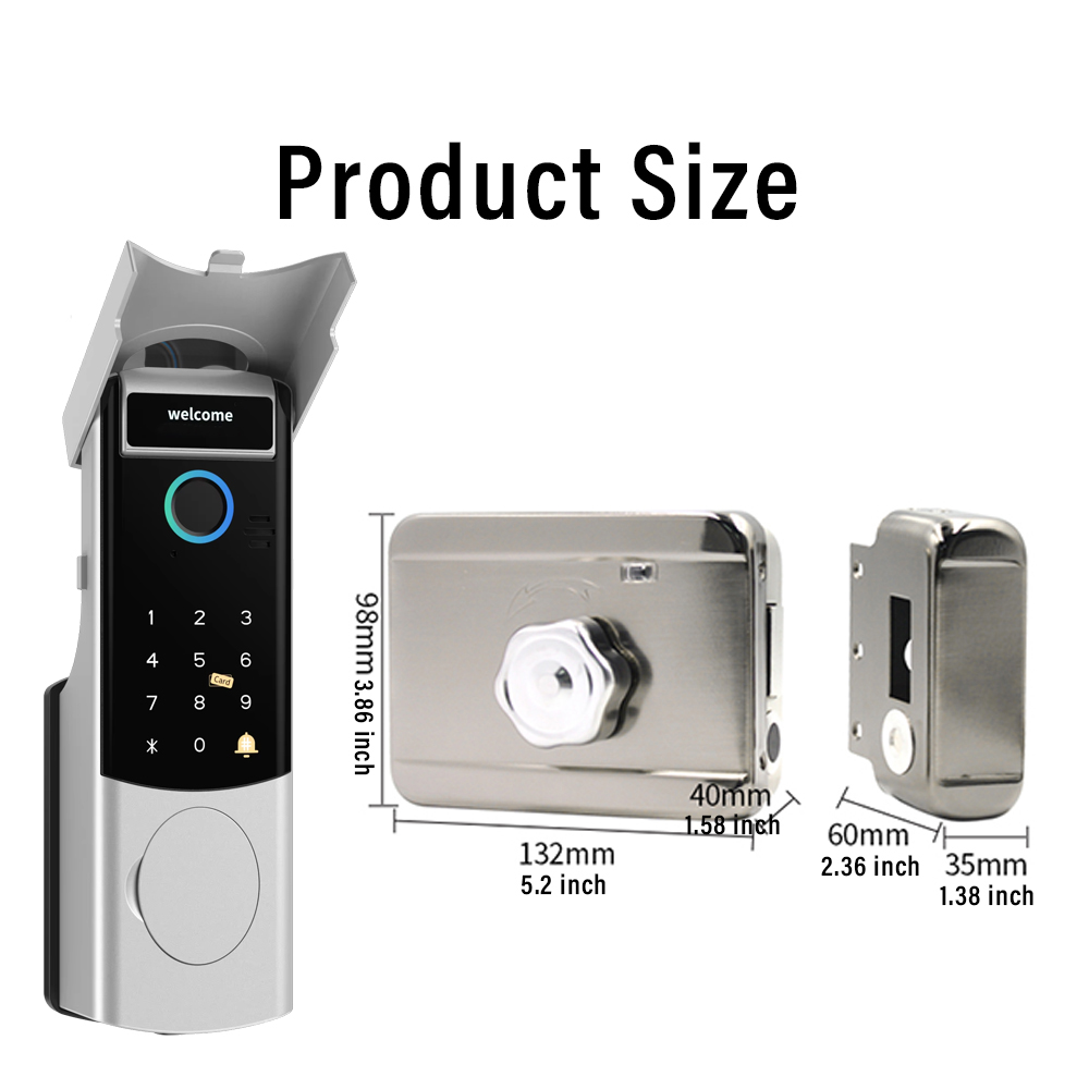 Smart WiFi Door Lock Waterproo - Fingerprint Padlock Weatherproof review and price