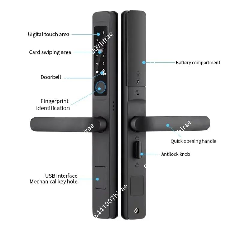 Waterproof Aluminum Sliding Sm - Smart Door Lock Tuya App review and price