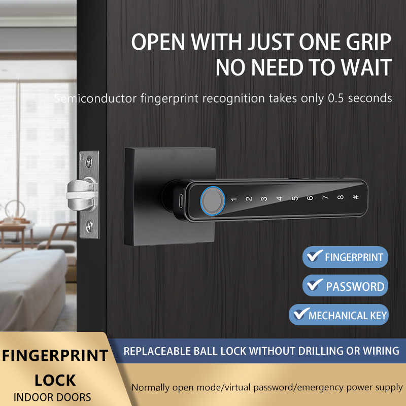 Fingerprint Door Lock Digital  - Digital Door Lock Fingerprint Handle review and price