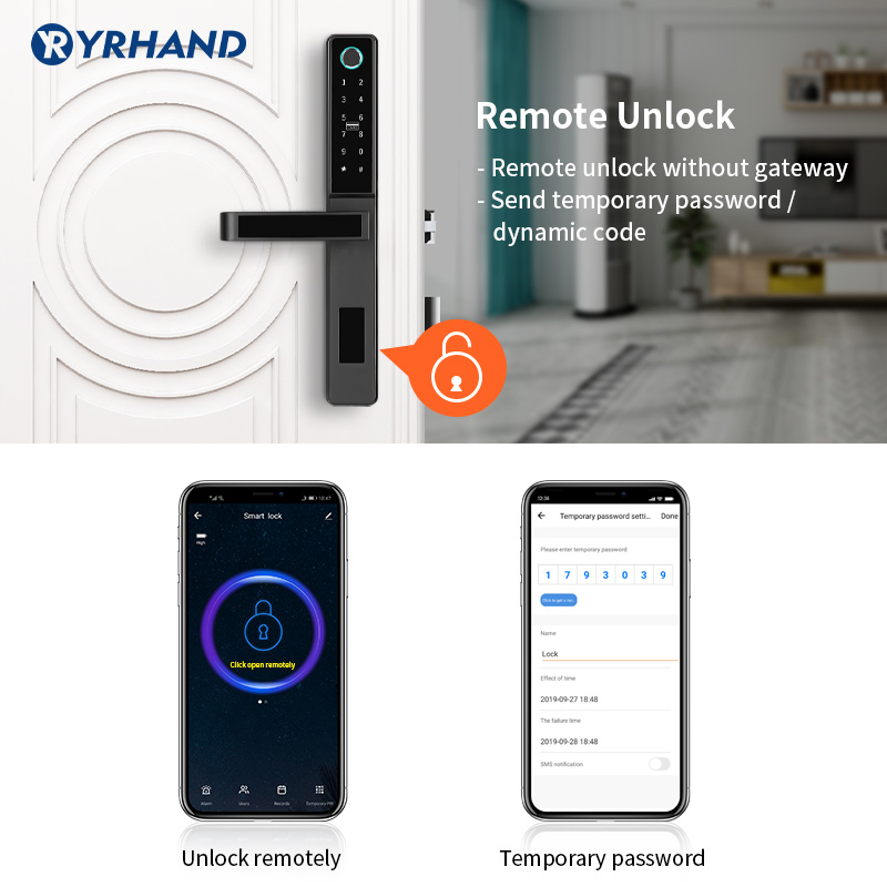 Tuya WiFi App Smart Door Lock  - Digital Door Lock Fingerprint Handle review and price