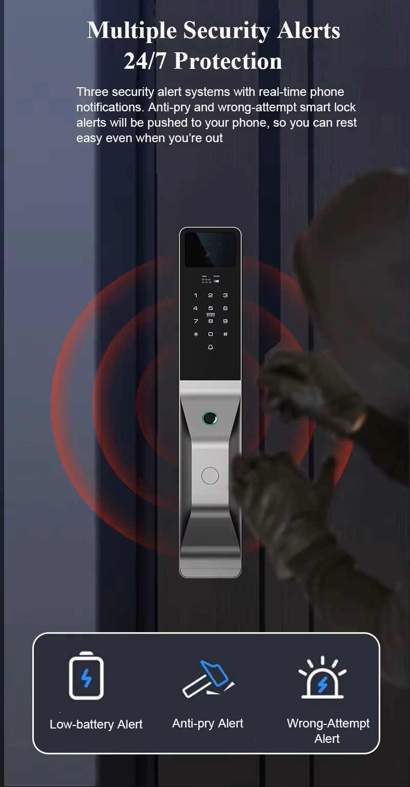 Visual Dual Camera Tuya Smart  - Smart Door Lock With Camera Intercom review and price