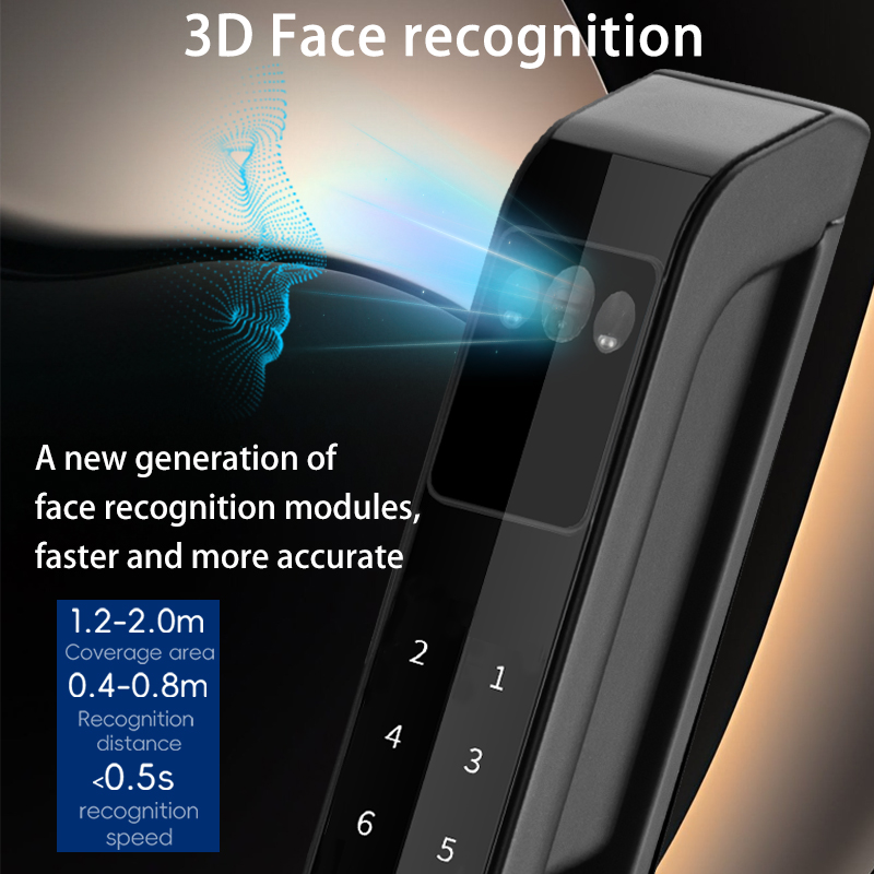 3D Face Tuya WiFi Electronic S - Smart Door Lock 3D Face Palm Vein review and price