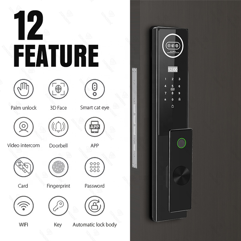 Automatic Fingerprint Electron - Smart Door Lock 3D Face Palm Vein review and price