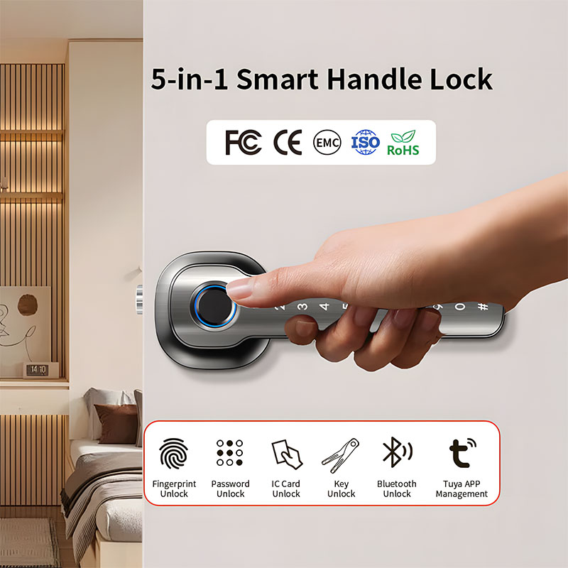 Home Security Devices Smart Fi - Digital Door Lock Fingerprint Handle review and price