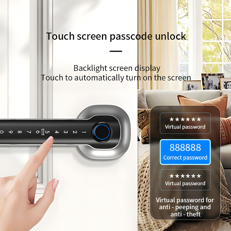 Home Security Devices Smart Fi - Digital Door Lock Fingerprint Handle review and price