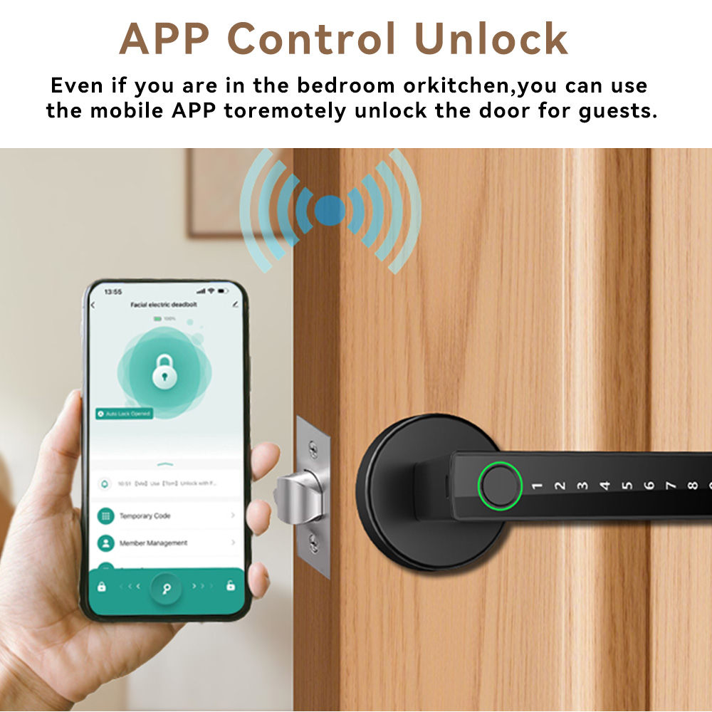 Deadbolt Digital Fingerprint E - Digital Door Lock Fingerprint Handle review and price