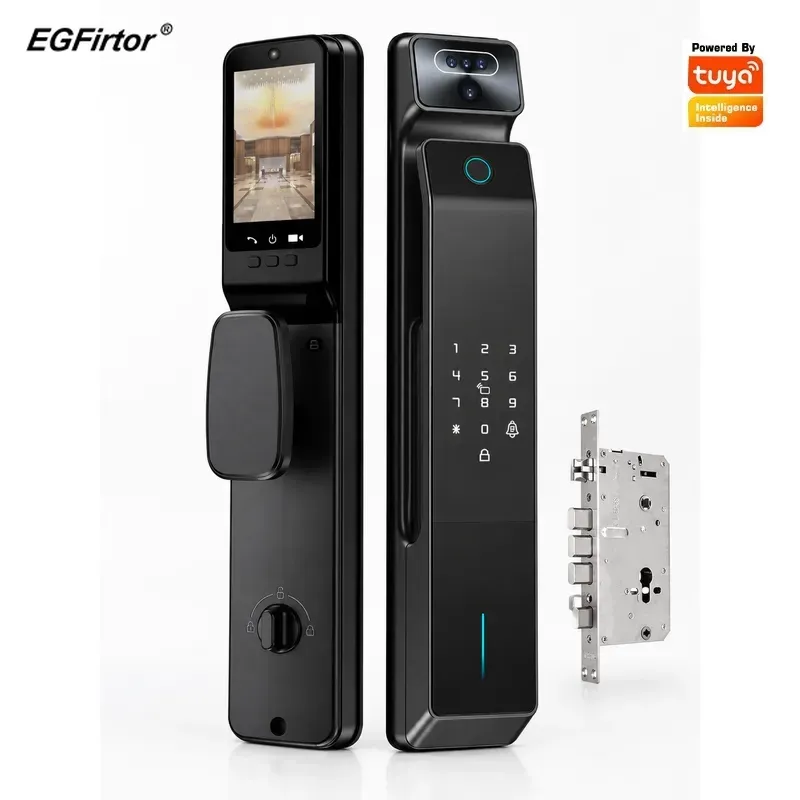 Tuya Password Lock Visual Inte - Smart Door Lock With Camera Intercom review and price