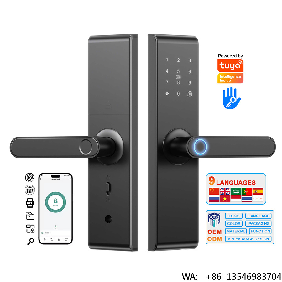 YiTechE Custom Keyless WiFi  T - Digital Door Lock Fingerprint Handle review and price