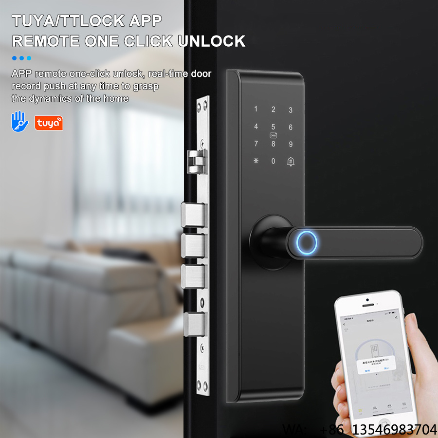 YiTechE Custom Keyless WiFi  T - Digital Door Lock Fingerprint Handle review and price