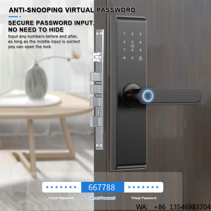 YiTechE Custom Keyless WiFi  T - Digital Door Lock Fingerprint Handle review and price