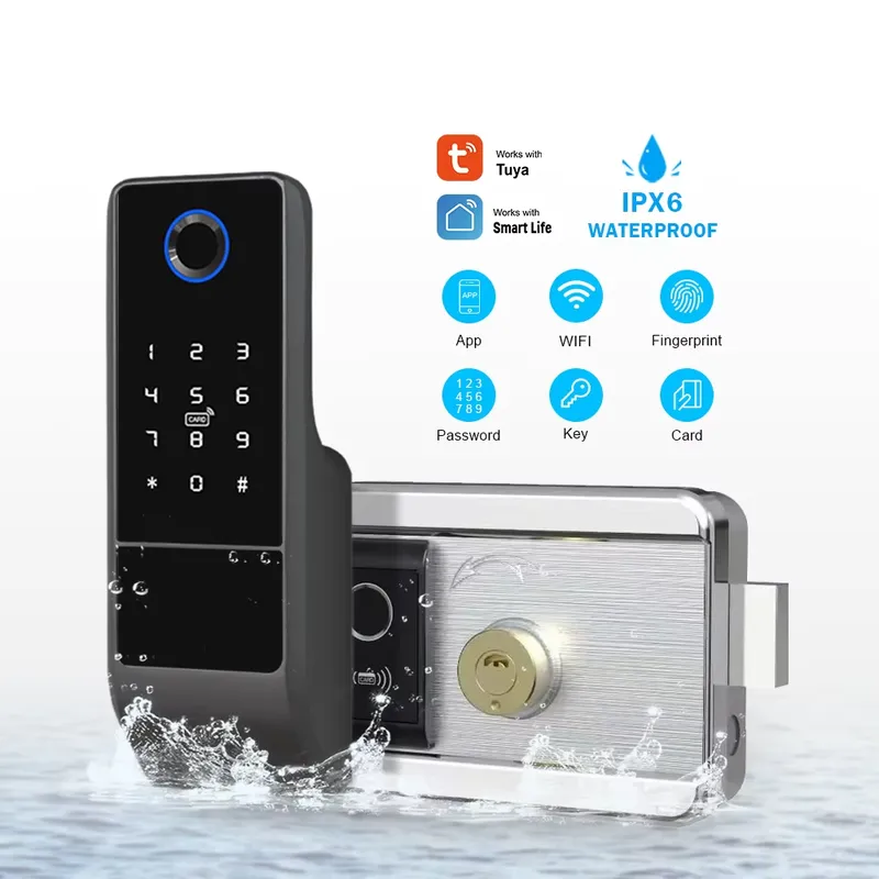 2026 Waterproof APP WiFi Lock  - Smart Rim Lock Wifi Fingerprint review and price