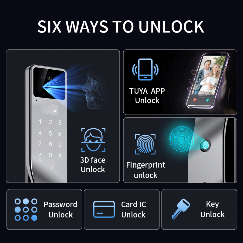 Sinovo Modern Smart Wifi Door  - Smart Door Lock With Camera Intercom review and price