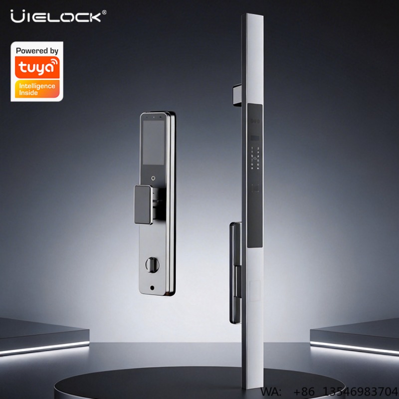 UIELOCK VXF-9 Large Handle Key - Smart Door Lock 3D Face Palm Vein review and price