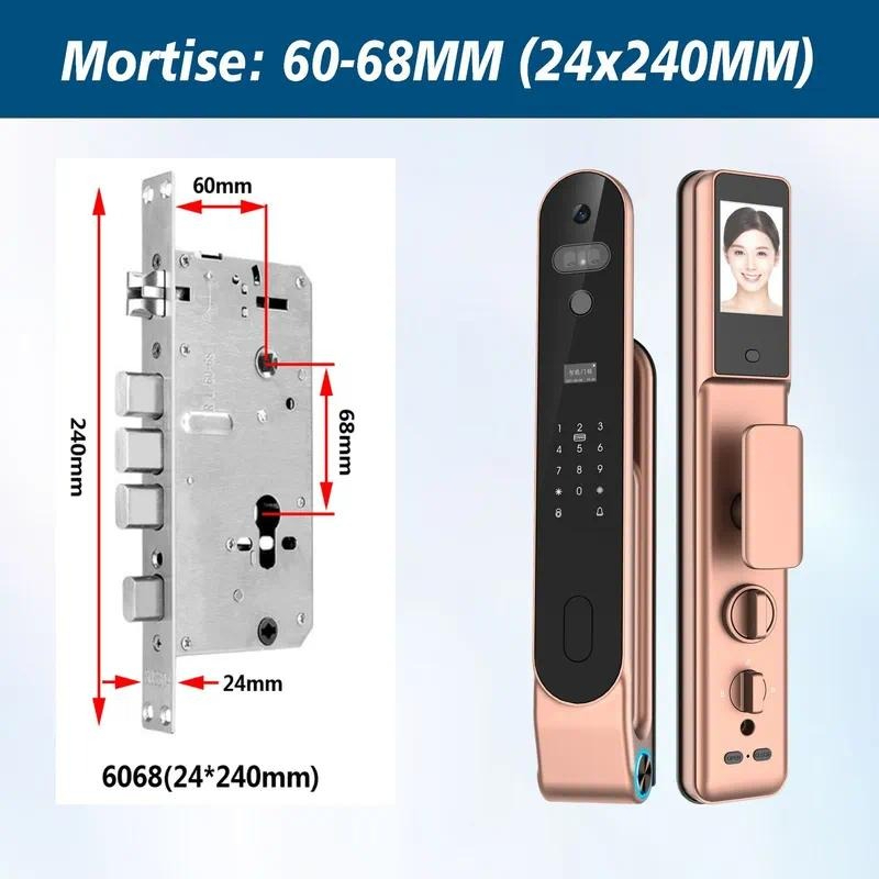 High quality 3D Face Lock Pass - Smart Door Lock Fingerprint Wifi review and price