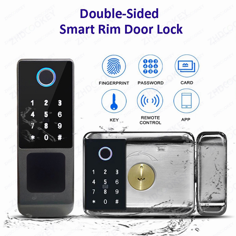 Waterproof Tuya Wifi  Remote S - Smart Rim Lock Wifi Fingerprint review and price
