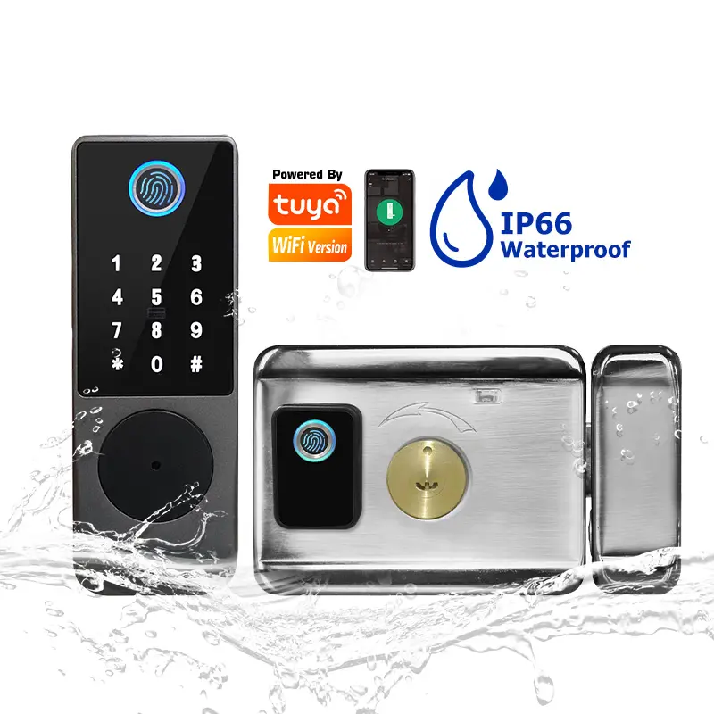 Waterproof Wifi App Control Sm - Smart Rim Lock Wifi Fingerprint review and price