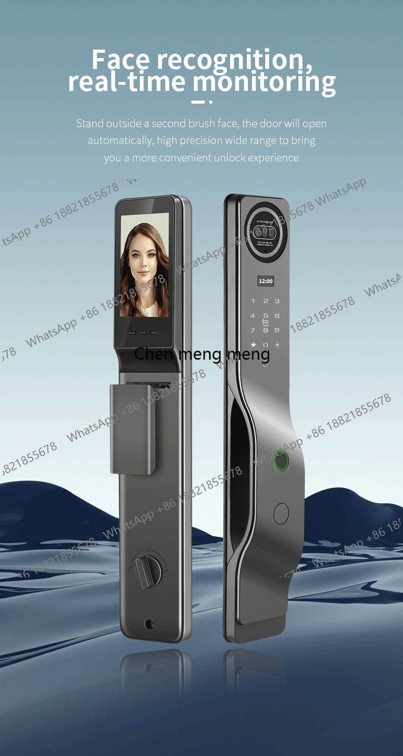 3D Face Intelligent Wifi Digit - Smart Door Lock 3D Face Palm Vein review and price
