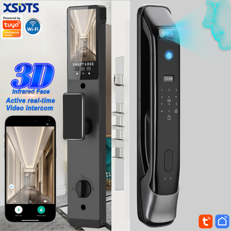 3D Real-time Intercom Face Rec - Smart Door Lock With Camera Intercom review and price