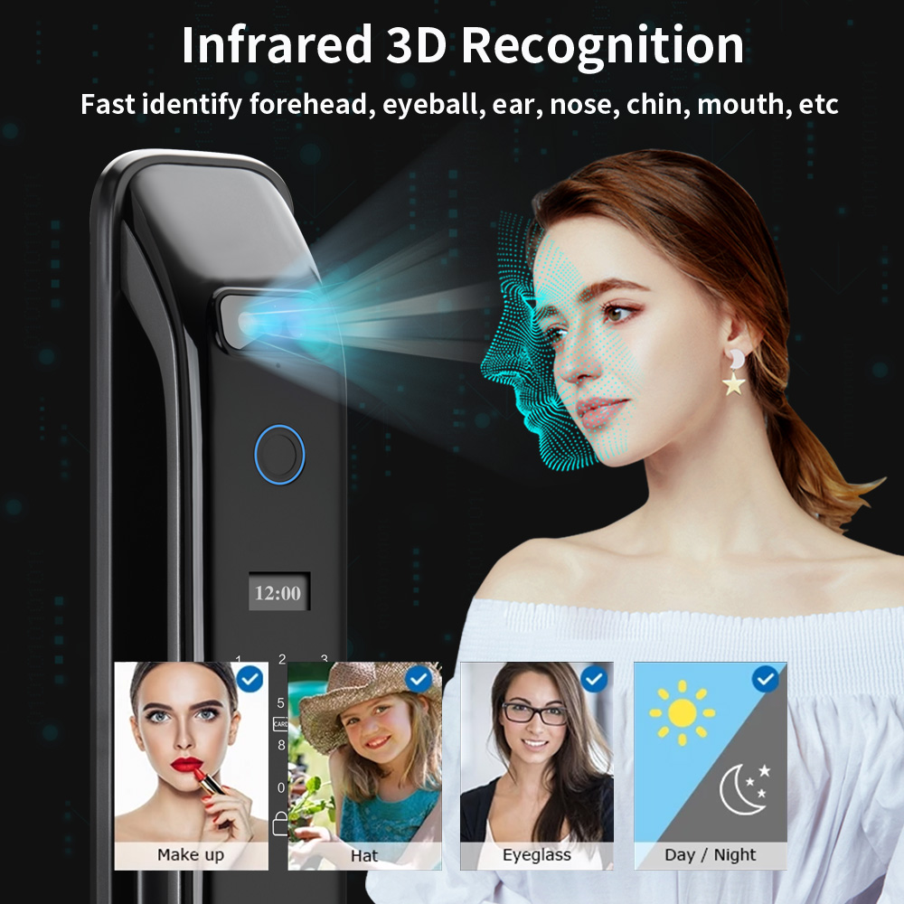 3D Real-time Intercom Face Rec - Smart Door Lock With Camera Intercom review and price
