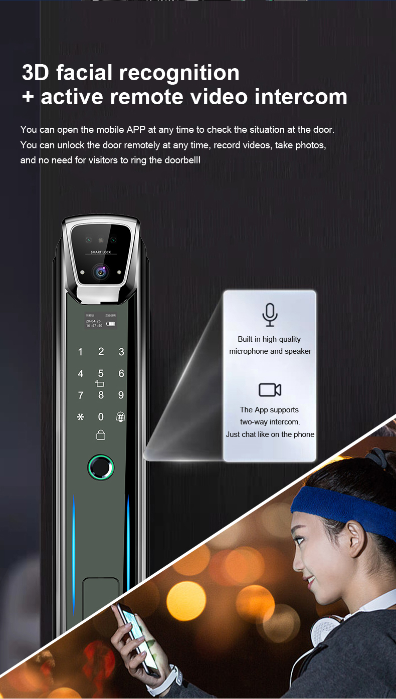 Face Fingerprint Key Virtual P - Face Recognition Door Lock review and price