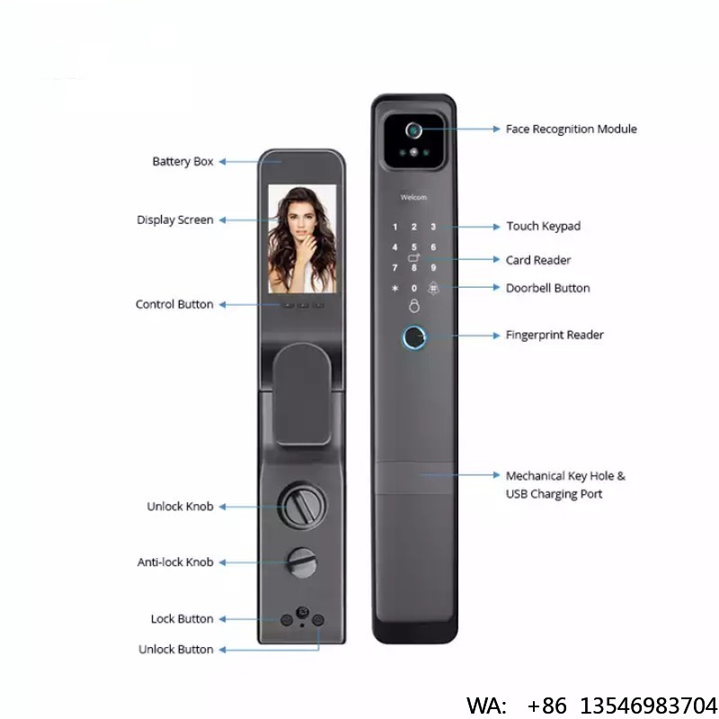 Home Security Digit Electric H - Digital Door Lock Fingerprint Handle review and price