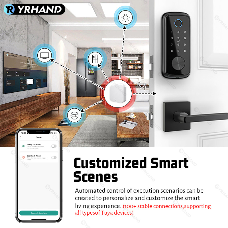 Tuya Zigbee Smart Deadbolt Loc - Smart Lock Zigbee Gateway review and price