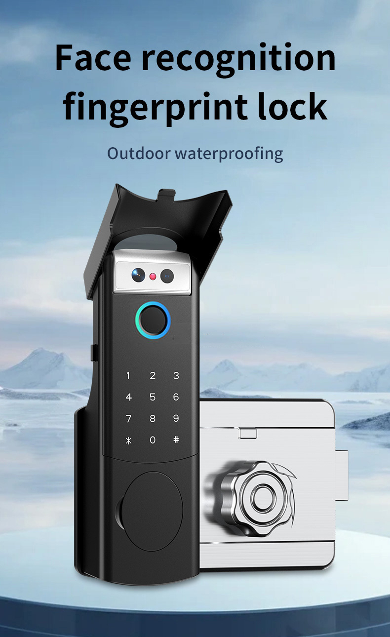Waterproof Rim Lock Fingerprin - Smart Rim Lock Wifi Fingerprint review and price