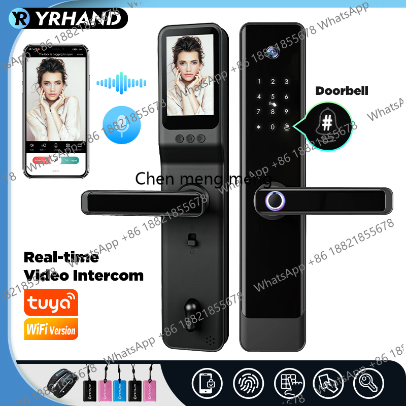 YRHAND Tuya Wifi Camera Video  - Smart Door Lock With Camera Intercom review and price